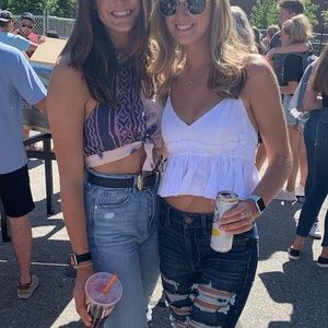 Halter neck tie dye crop top